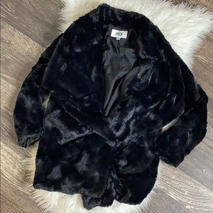 Blk Fur Coat